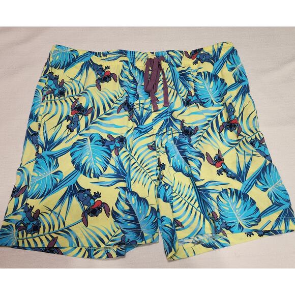 Stitch tropical pajama shorts size Extra Large men's - Picture 3 of 6